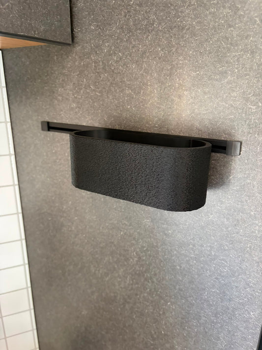 Längliche Box für Hymer Schienensystem Schwarz
